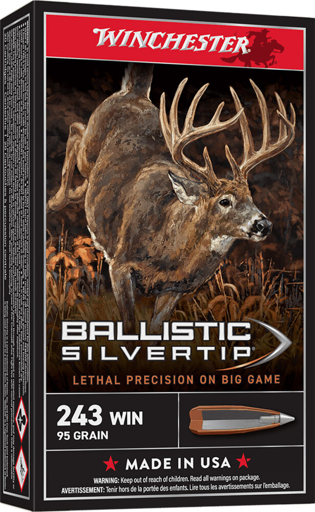 Winchester Ballistic Silvertip Hunting 243 Win 55 gr Fragmenting Polymer Tip 20 rd