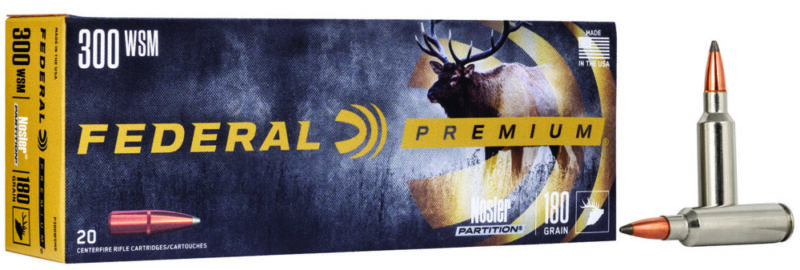 Federal Premium Hunting 300 WSM 180 gr Nosler Partition 20 rd