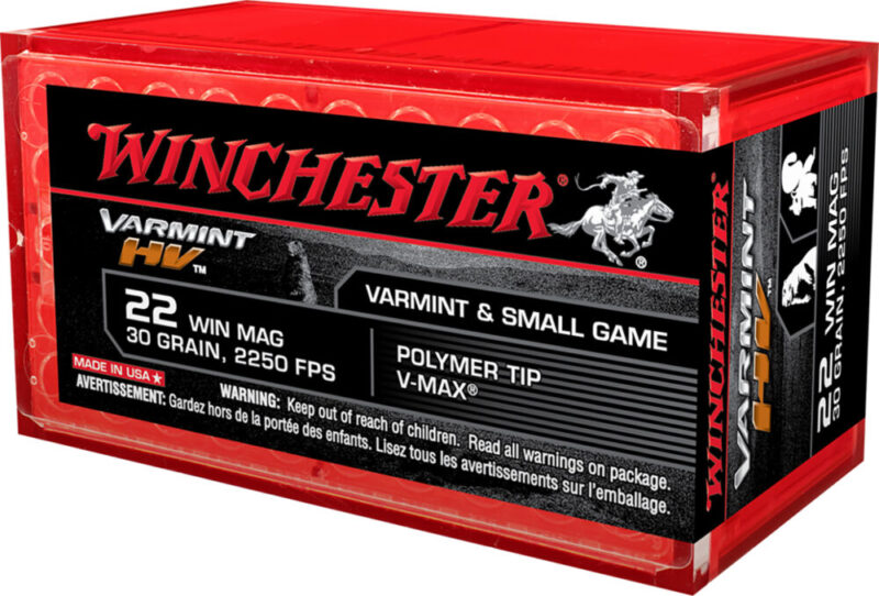 Winchester Varmint HV V-Max 22 WMR 30 gr Hornady V Max 50 rd