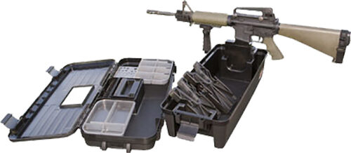 Mtm Tactical Range Box with Gun Forks Black