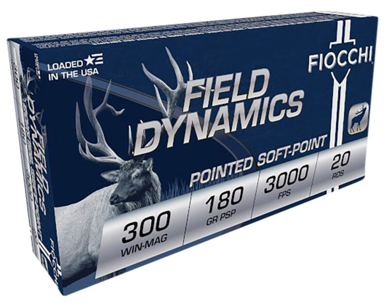 Fiocchi Ammunition Field Dynamics Rifle 300 Win Mag 180 gr PSP Interlock BT 20 rd