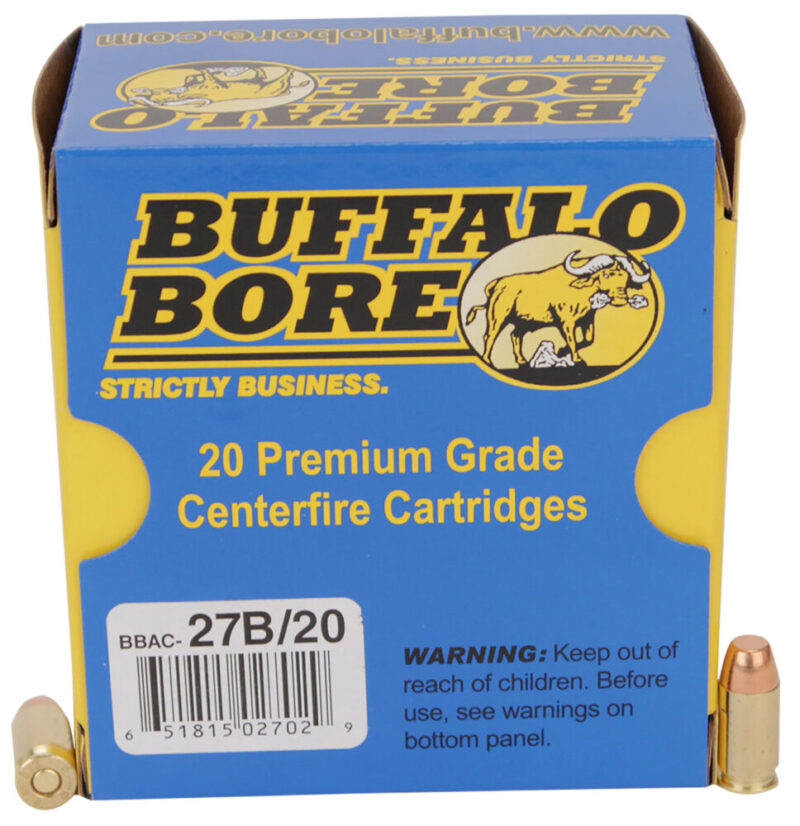Buffalo Bore Ammunition Personal Defense Strictly Business 380 ACP 95 gr Full Metal Jacket Flat Nose 20 rd