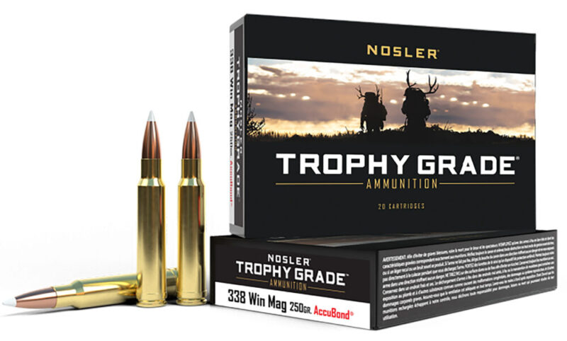 Nosler Trophy Grade Hunting 338 Win Mag 250 gr Nosler AccuBond 20 rd