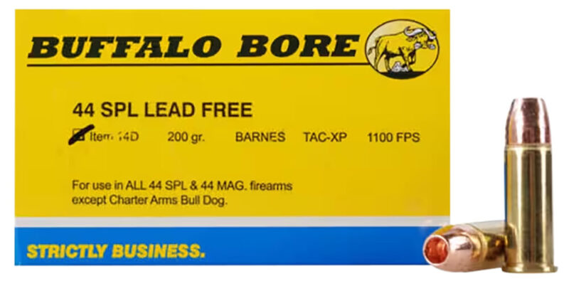Buffalo Bore Ammunition Buffalo-Barnes Strictly Business 44 S&W Spl 200 gr Barnes TAC-XP Lead Free 20 rd