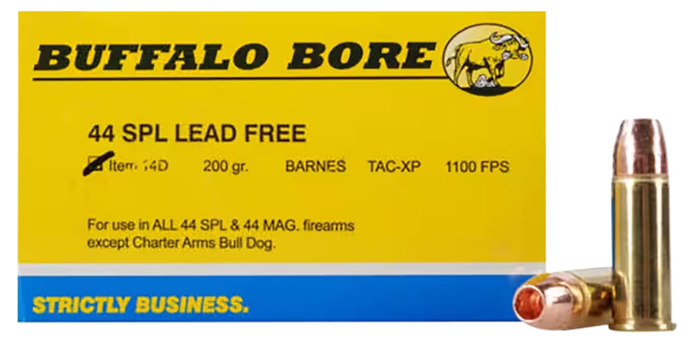 Buffalo Bore Ammunition Buffalo-Barnes Strictly Business 44 S&W Spl 200 gr Barnes TAC-XP Lead Free 20 rd