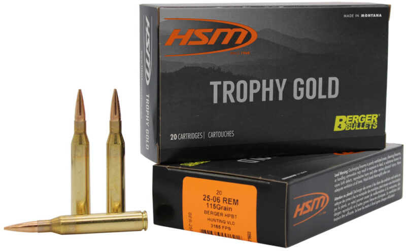 Hsm Trophy Gold Extended Range 25-06 Rem 115 gr Berger Hunting VLD Match 20 rd