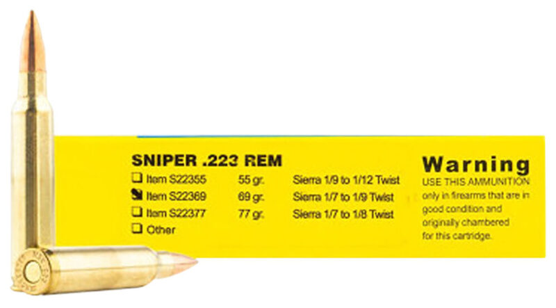 Buffalo Bore Ammunition Sniper Strictly Business 223 Rem 69 gr Hollow Point Boat Tail 20 rd