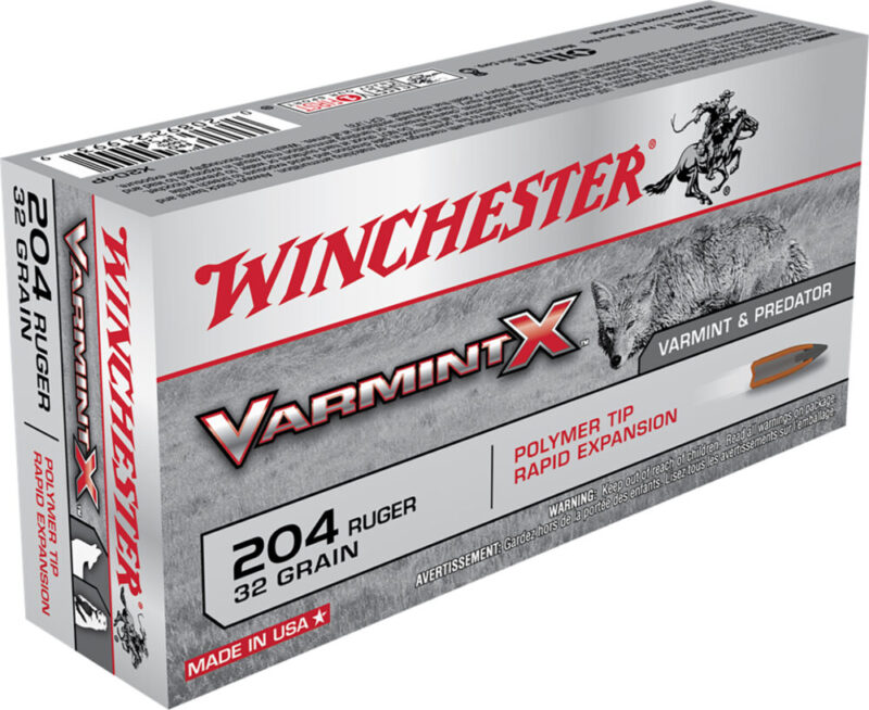 Winchester Varmint X Centerfire Rifle 204 Ruger 32 gr Polymer Tip Rapid Expansion 20 rd