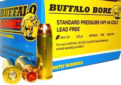 Buffalo Bore Ammunition Buffalo-Barnes Strictly Business 45 Colt 225 gr Barnes VOR-TX XPB Lead-Free 20 rd