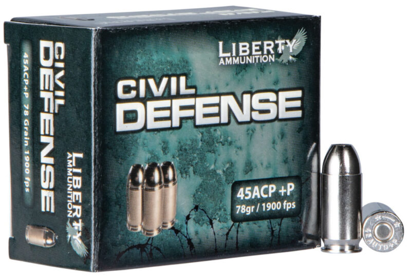 Liberty Ammunition Civil Defense Protection 45 ACP 78 gr 20 rd