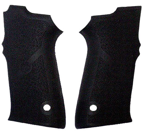 Hogue Grip Panels Rubber Grip Panels Black