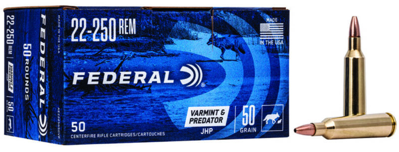 Federal American Eagle Varmint & Predator 22-250 Rem 50 gr Jacketed Hollow Point 50 rd