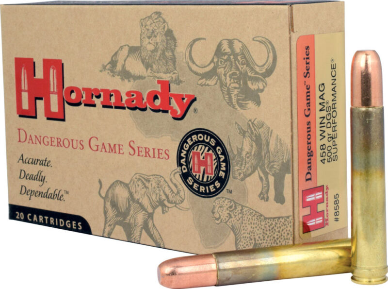 Hornady Dangerous Game Superformance 458 Win Mag 500 gr Dangerous Game Solid 20 rd