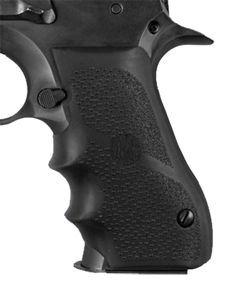 Hogue Rubber Grip Finger Grooves Black