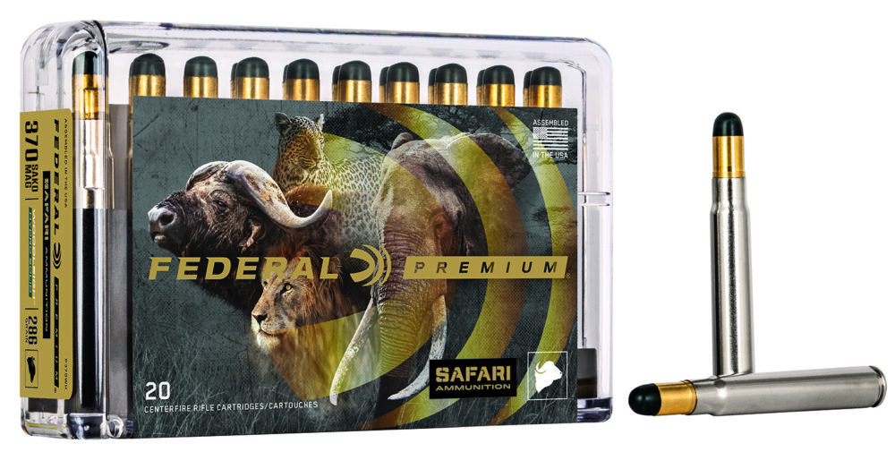Federal Premium Safari Cape-Shok 370 Sako Mag 286 gr Woodleigh Hydro Solid 20 rd
