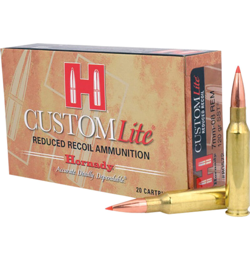 Hornady Custom Lite Hunting 7mm-08 Rem 120 gr Super Shock Tip 20 rd