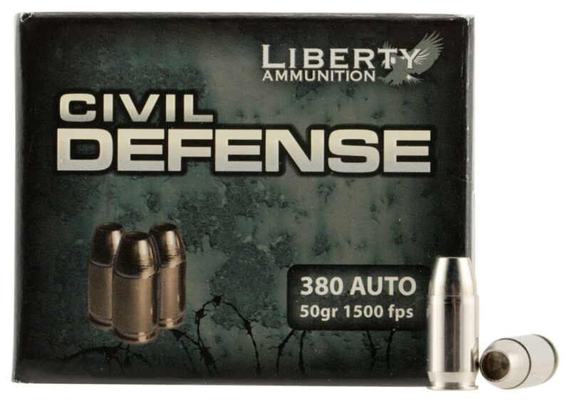 Liberty Ammunition Civil Defense Protection 380 ACP 50 gr 20 rd