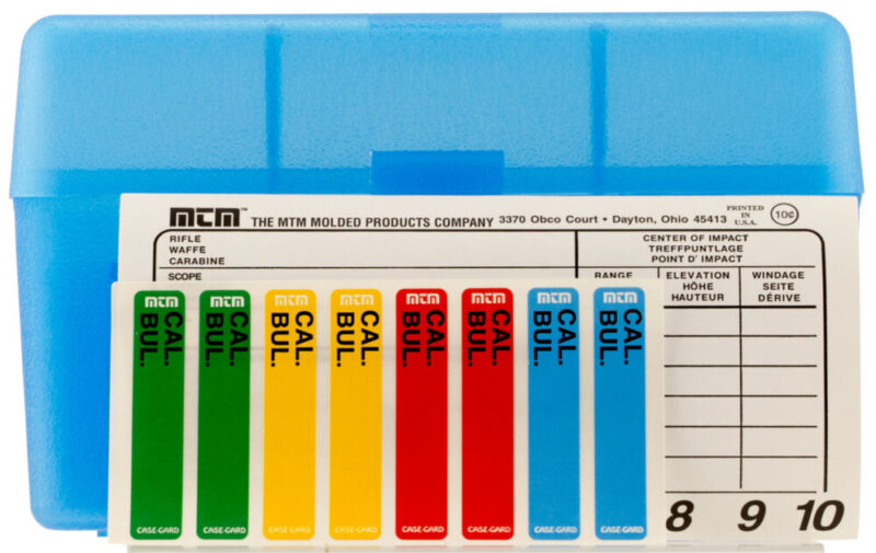Mtm Ammo Box Flip-Top Clear Blue