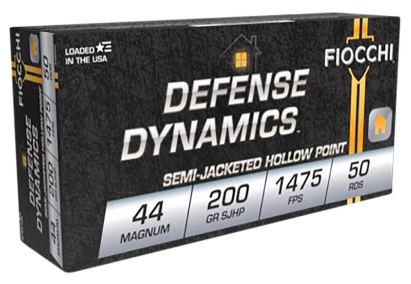 Fiocchi Ammunition Defense Dynamics 44 Rem Mag 200 gr Semi Jacketed Hollow Point 50 rd