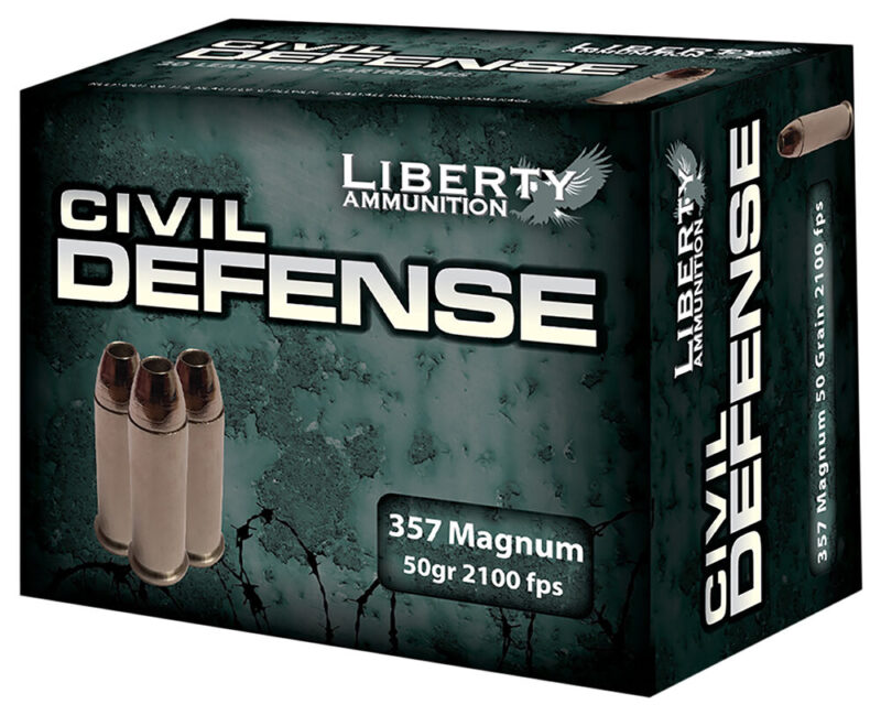 Liberty Ammunition Civil Defense Protection 357 Mag 50 gr 20 rd