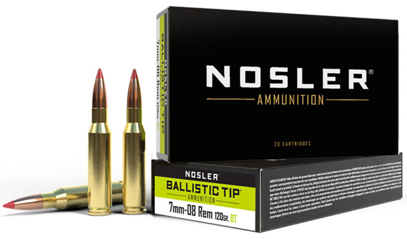 Nosler Ballistic Tip Hunting 7mm-08 Rem 120 gr Spitzer Ballistic Tip 20 rd