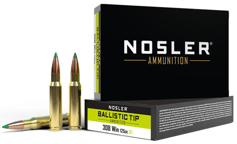 Nosler Ballistic Tip Hunting 308 Win 125 gr Spitzer Ballistic Tip 20 rd