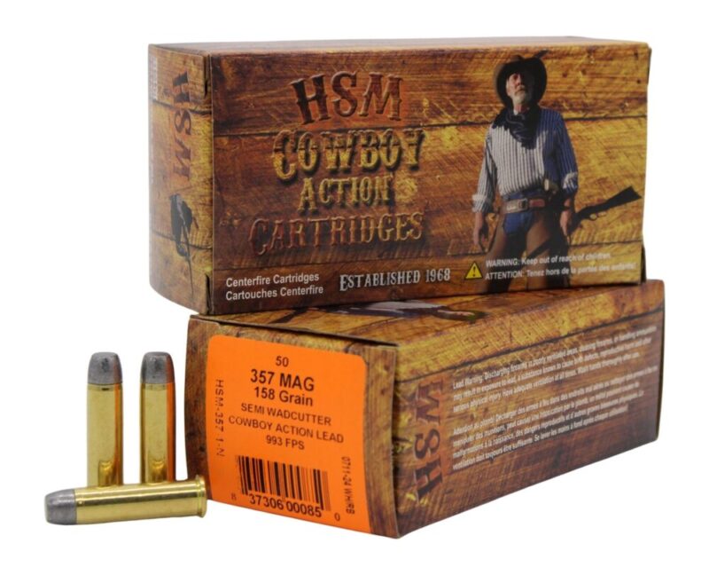 Hsm Cowboy Action Target 357 Mag 158 gr Semi Wadcutter 50 rd