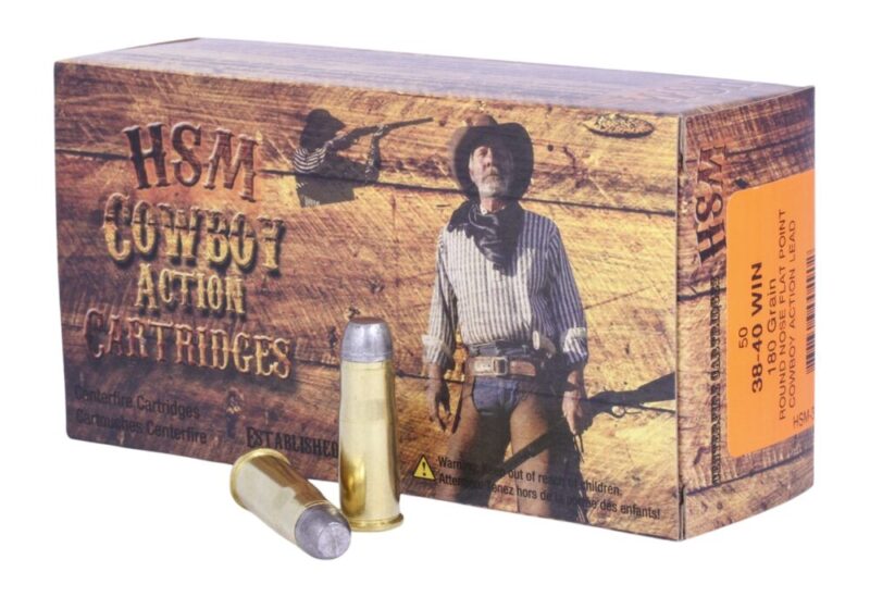 Hsm Cowboy Action Target 38-40 Win 180 gr Round Nose Flat Point 50 rd