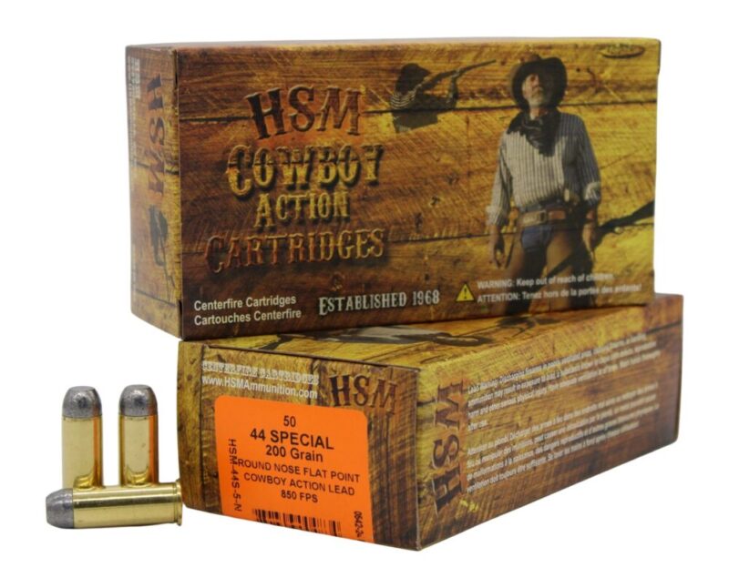Hsm Cowboy Action Target 44 S&W Spl 200 gr Round Nose Flat Point 50 rd