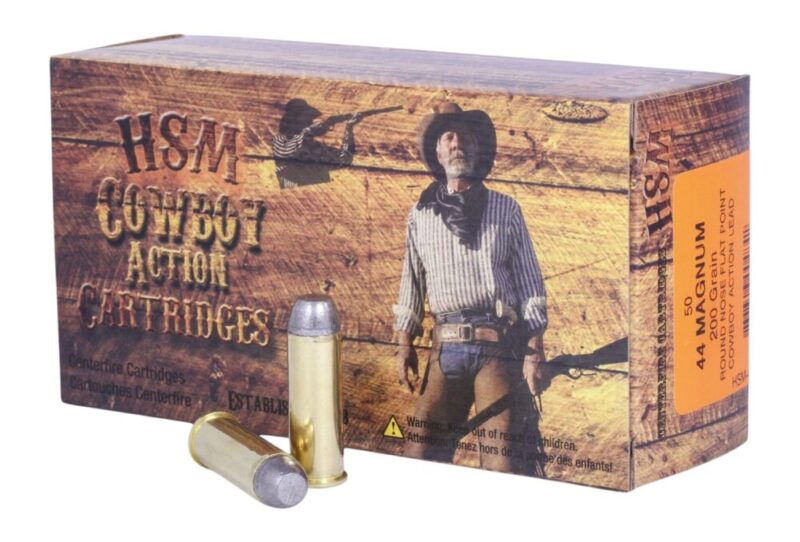 Hsm Cowboy Action Target 44 Rem Mag 200 gr Round Nose Flat Point 50 rd