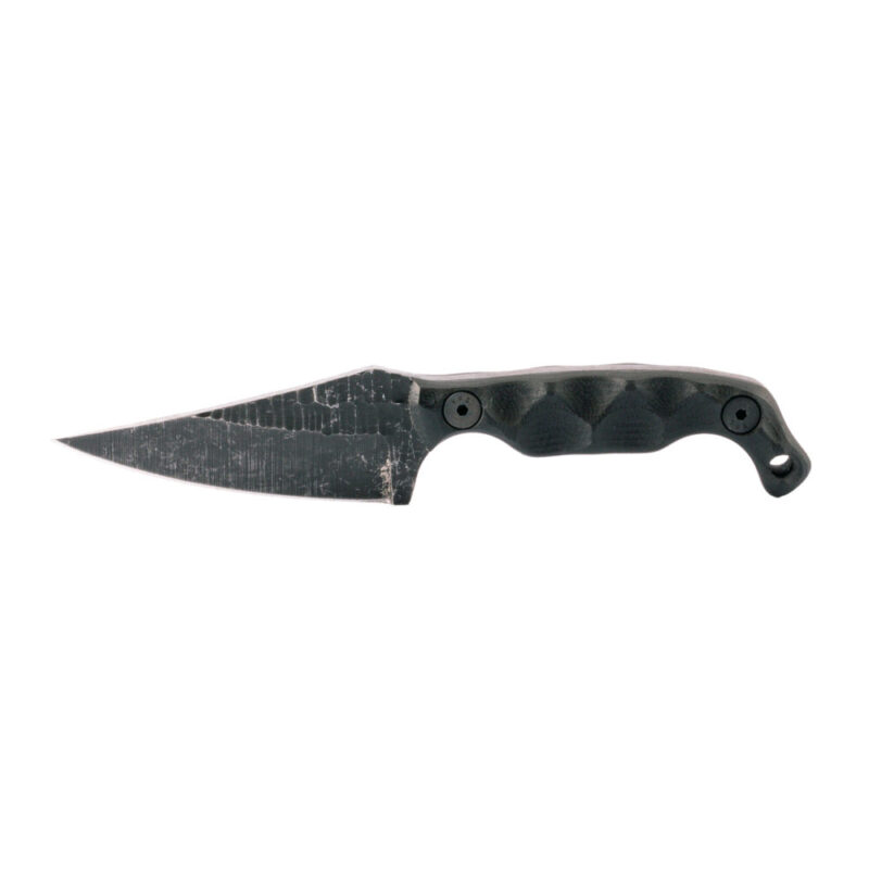 Stroup Knives Mini 1 Fixed Blade Knife 3″ Clip Point Blade 1095 High Carbon Steel G10 Handle Black