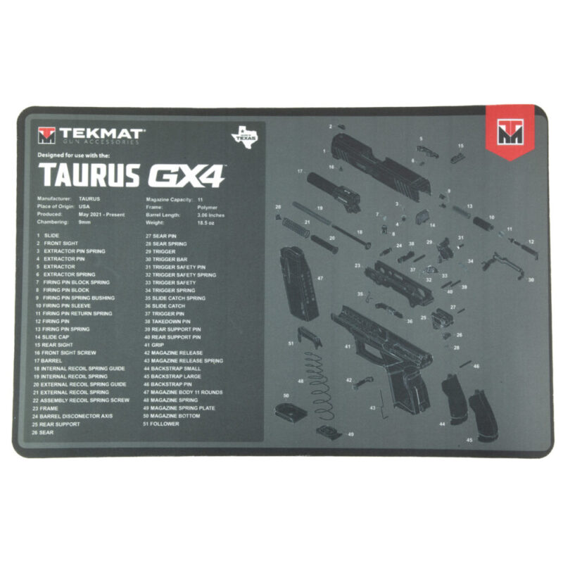 TekMat for Taurus GX4 Cleaning Mat Black