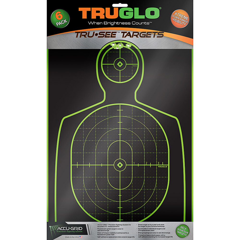 TRUGLO Tru-See Target 12″x18″ 6 Targets Green