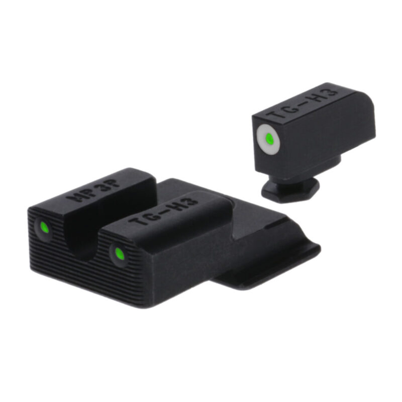 TRUGLO Tritium Pro Sight Set For S&W EZ 380 Green Tritium