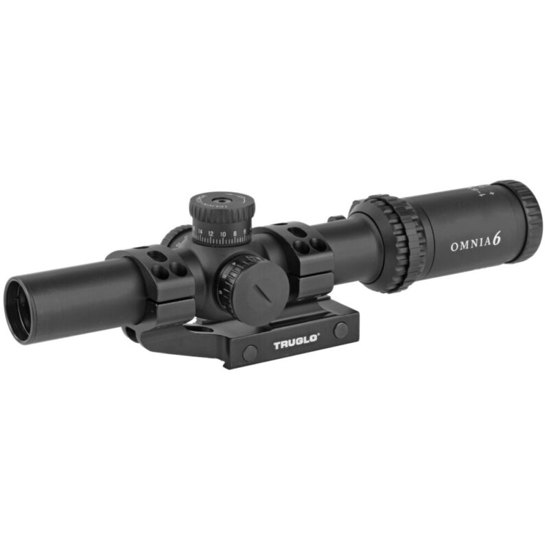 TRUGLO OMNIA Rifle Scope 1-6X24mm 300mm Main Tube APTUS-M1 One Piece Mount Black