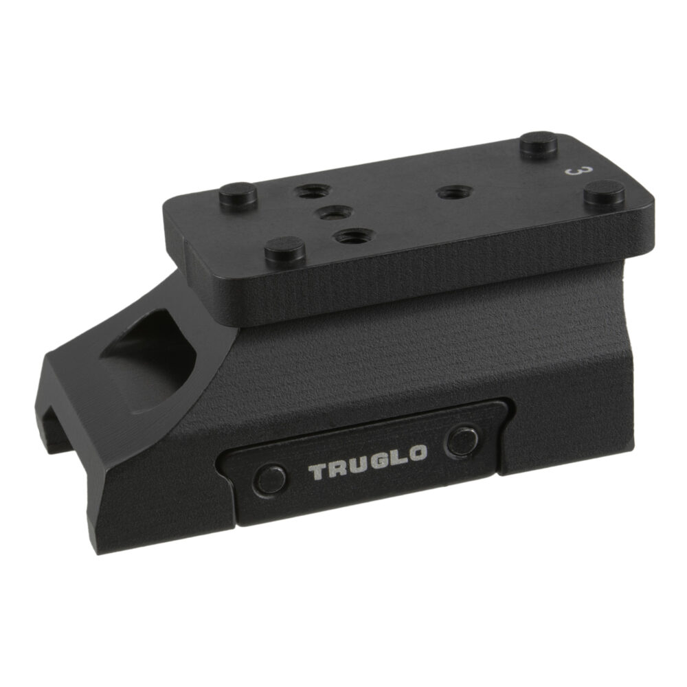 TRUGLO Universal Micro Red Dot Riser Picatinny Attachment Black