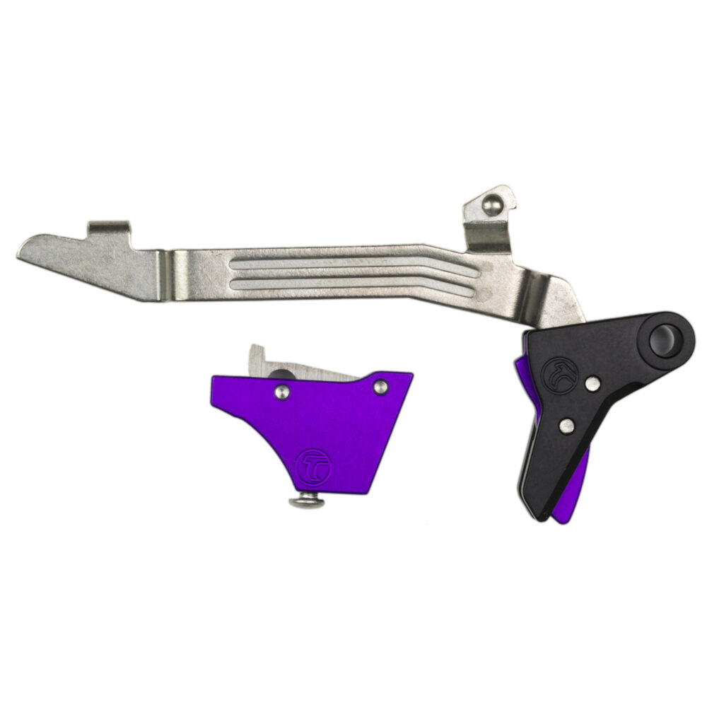 Timney Triggers Alpha Competition Trigger Fits GLOCK Gen 3 & Gen 4 – G17 G19 G22 Purple