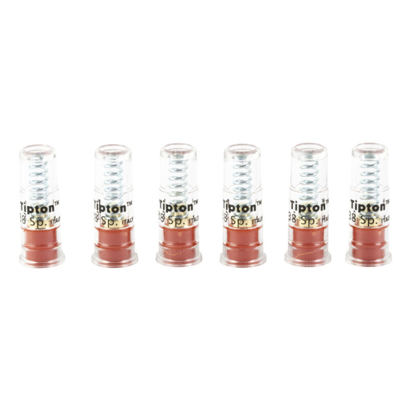 Tipton Snap Caps Translucent Red 38 Special/357 Magnum 6-Pack
