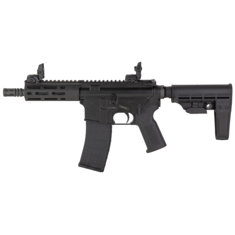 Tippmann Arms Company M4-22 Micro Elite Pistol 22 LR 7″ Threaded Barrel 1/2X28 Thread Pitch Black