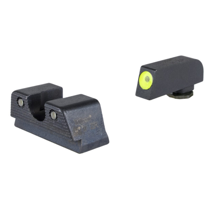 Trijicon HD Tritium Sight Set Fits Glock 43X/48 MOS/43/42 Green Tritium with Yellow Outline Front