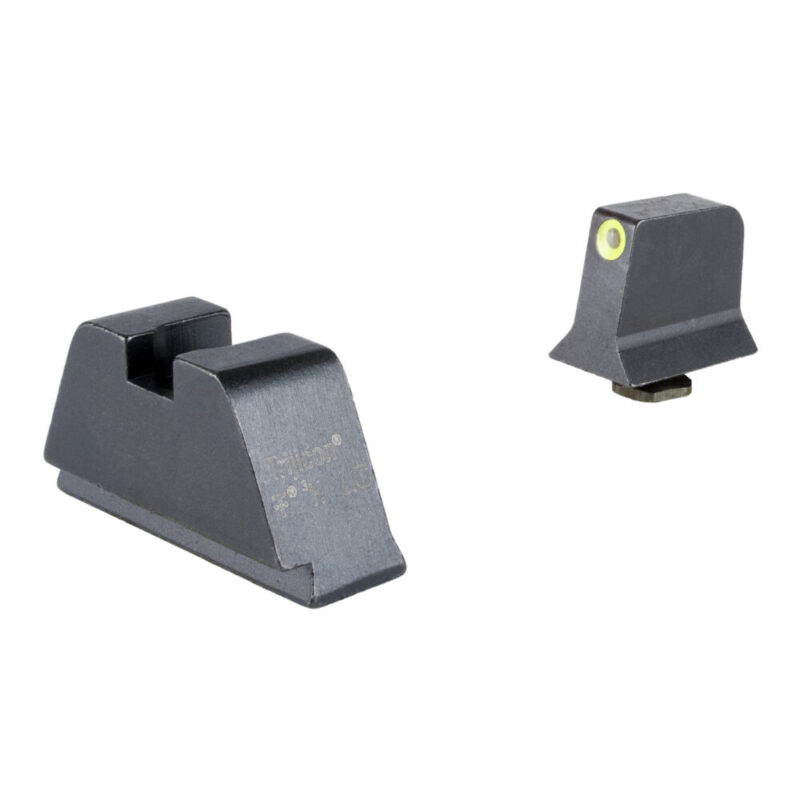 Trijicon Suppressor/Optic Height Night Sights Yellow Front with Metal Rear & Green Lamps