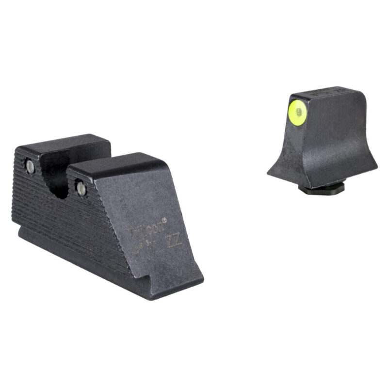 Trijicon Suppressor/Optic Height HD XR Night Sight Set Green Tritium with Yellow Outline Front