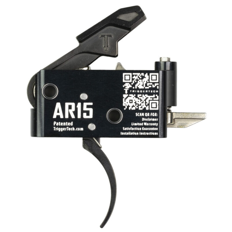 TriggerTech Trigger Adaptable Curved Trigger Fits AR-15 Black