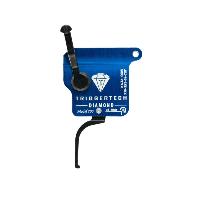 TriggerTech Rough Diamond Single-Stage Trigger Fits Remington 700 Clones Blue and Black
