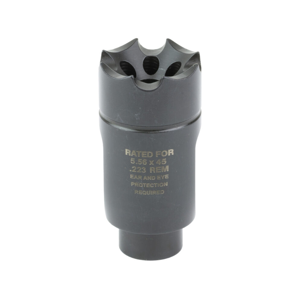 Ultradyne USA ATHENA Linear Compensator 223 Remington/5.56 NATO Fits AR-15s with 1/2X28 Threads 416 Stainless Steel Black