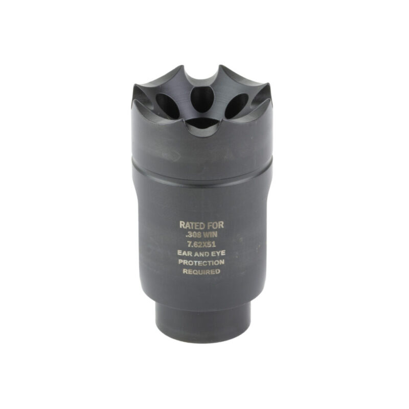 Ultradyne USA ATHENA Linear Compensator 308 Winchester/7.62 NATO Fits AR-10s with 5/8X24 Threads 416 Stainless Steel Black