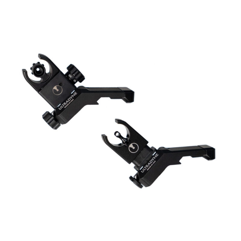 Ultradyne USA C4 Front and Rear Sight Combo For 223 Remington/5.56 NATO Black