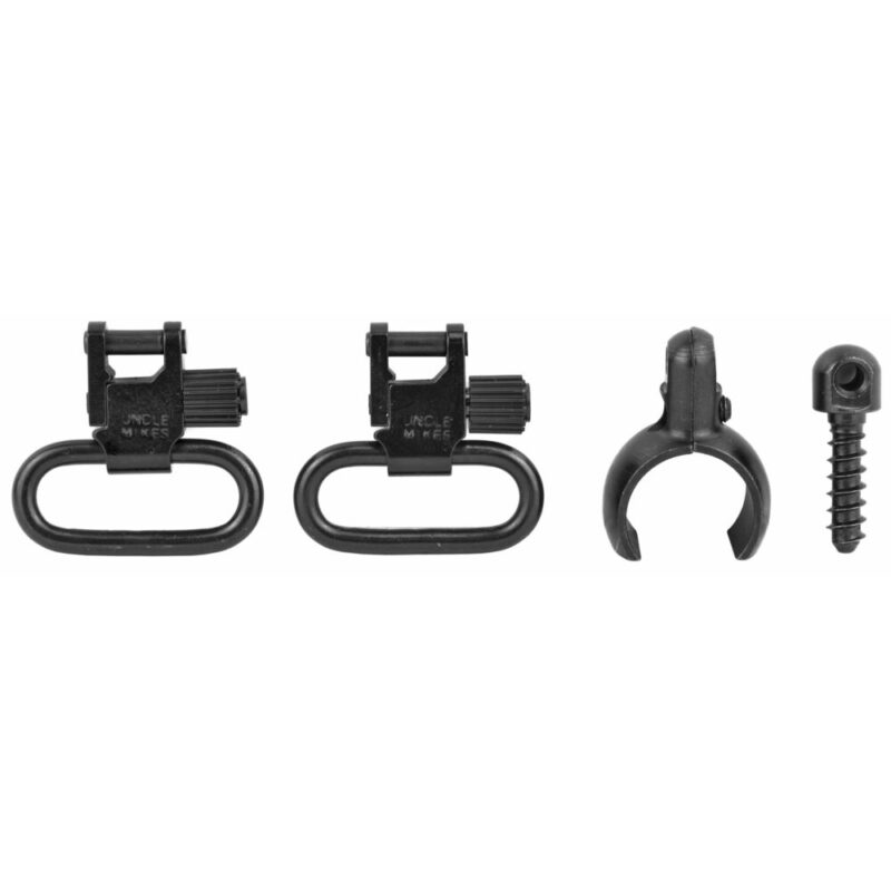 Uncle Mike’s QD 115 SG-4 Swivel 1″ Fits 20GA .700″ – .750″ Black