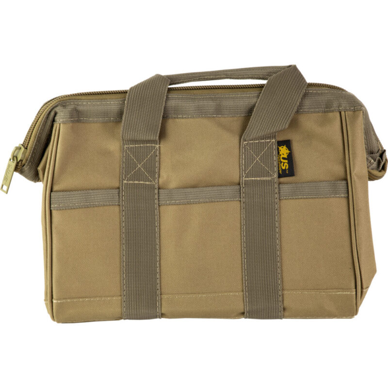 US PeaceKeeper Ammo Bag Range Bag 12″x9″x7″ 600 Denier Polyester Tan