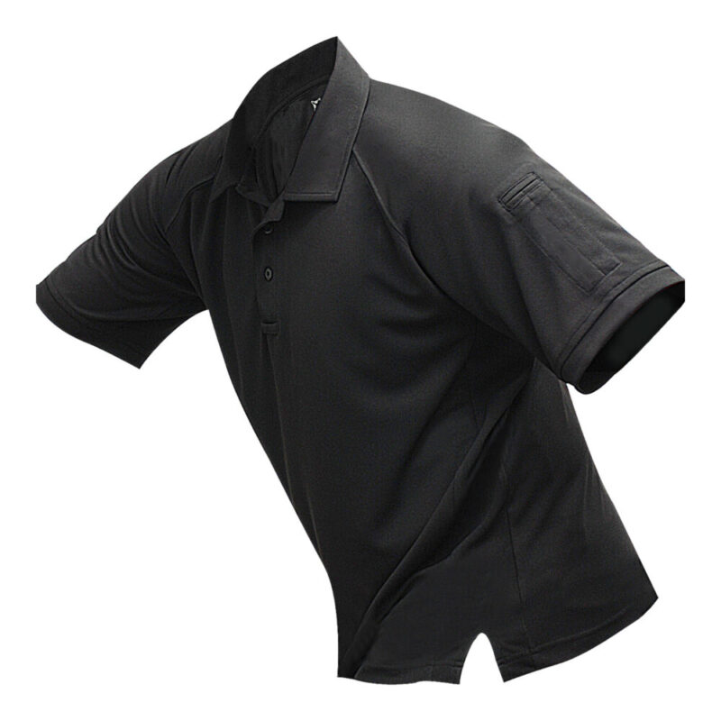 Vertx Coldblack Short Sleeve Polo Shirt Black